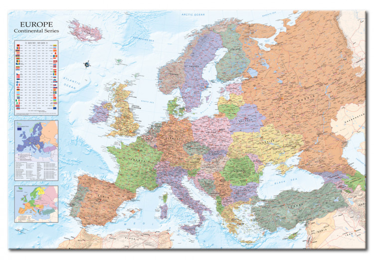 Ozdobna tablica korkowa Mapy świata: Europa [Mapa korkowa] 95948 additionalImage 2
