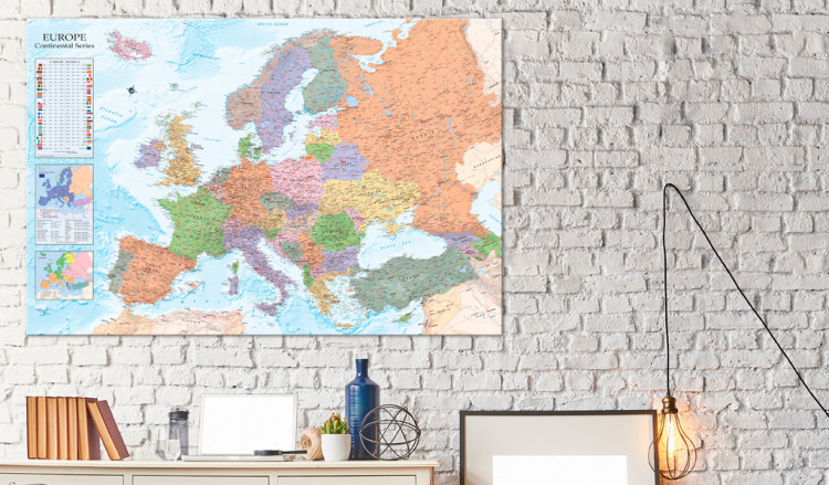 Ozdobna tablica korkowa Mapy świata: Europa [Mapa korkowa] 95948 additionalImage 3