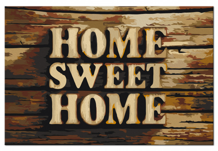 Malen nach Zahlen-Bild für Erwachsene Sprüche "Home sweet Home" 107558 additionalImage 6