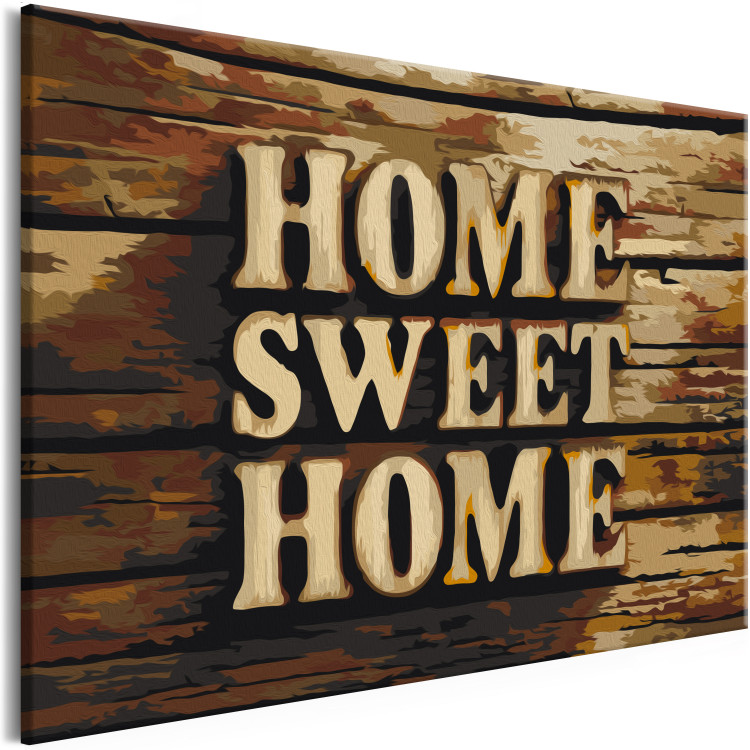 Malen nach Zahlen-Bild für Erwachsene Sprüche "Home sweet Home" 107558 additionalImage 5