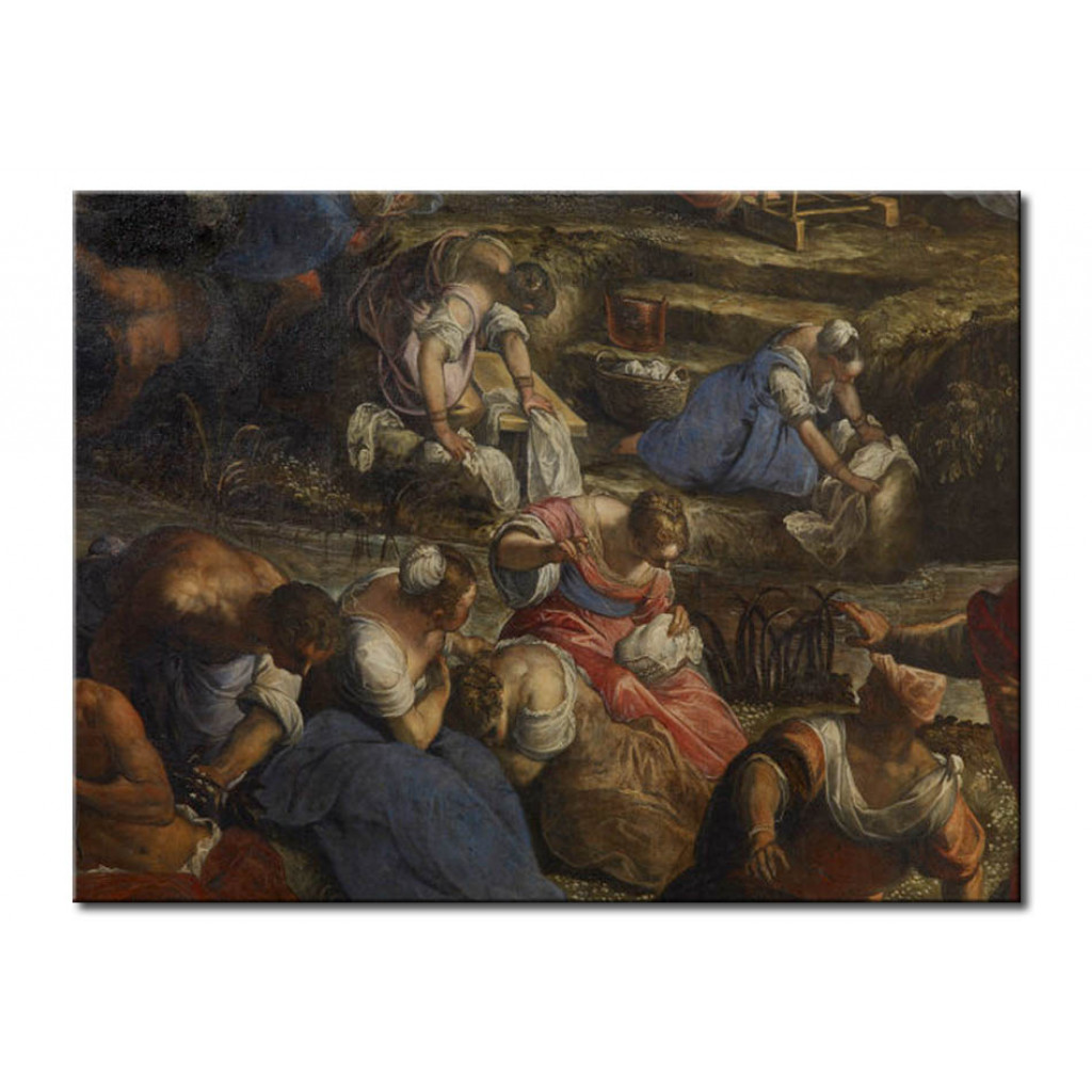 Schilderij  Tintoretto: The Miraculous Fall Of Manna
