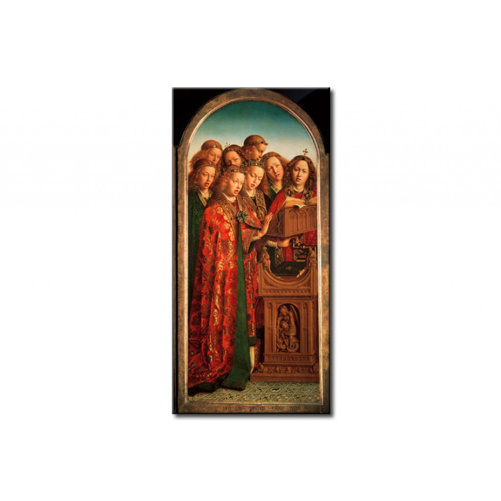 Schilderij  Jan Van Eyck: Singing Angels
