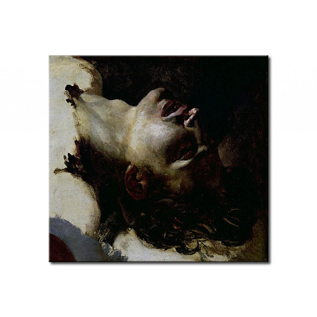 Schilderij  Théodore Géricault: Head Of A Dead Young Man, Before