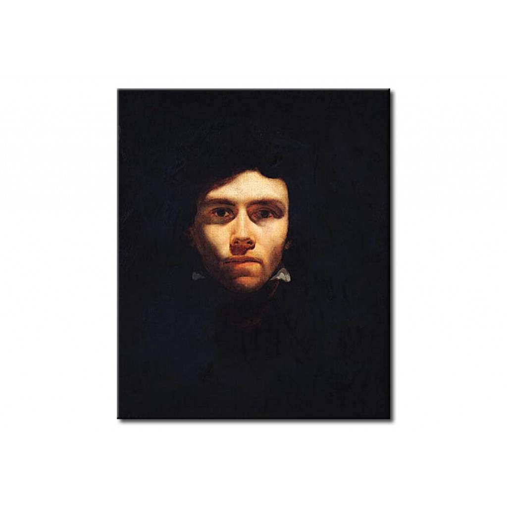 Schilderij  Théodore Géricault: Portrait Of Eugene Delacroix