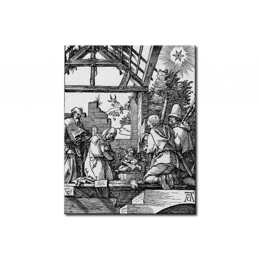Schilderij  Albrecht Dürer: The Nativity