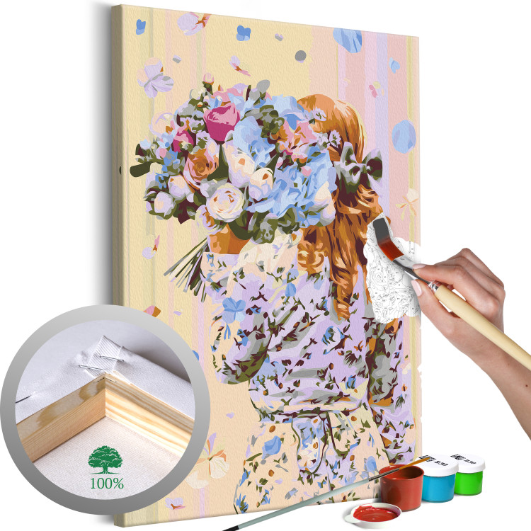 Paint by Number Kit Hydrangea Girl 132058