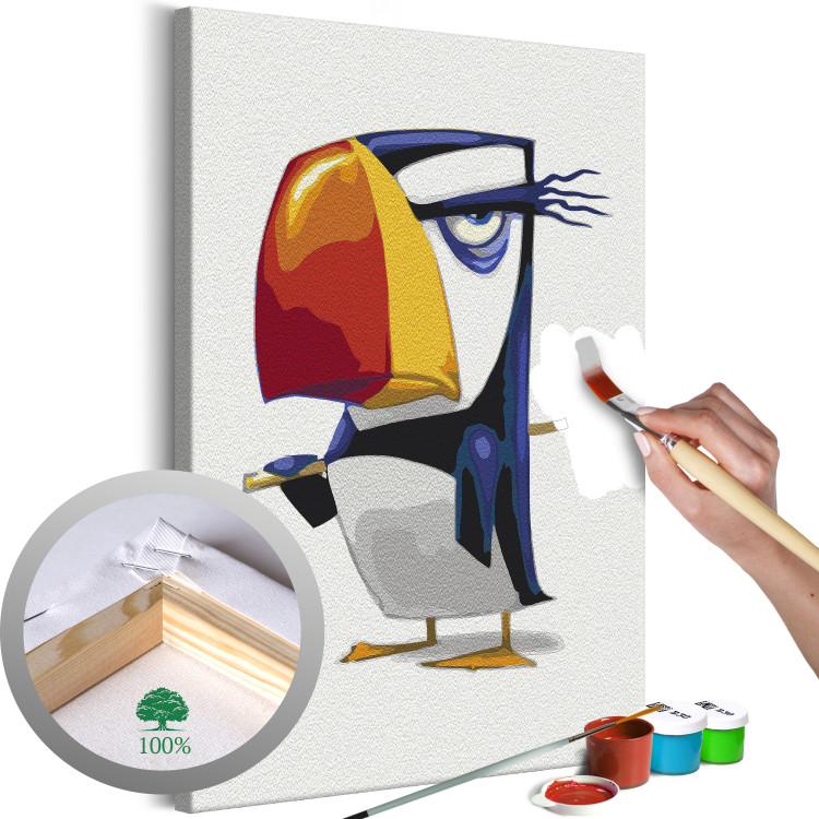 Kit de pintura para niños Grumpy Penguin - Kits de pintura para niños -  Pintar por números