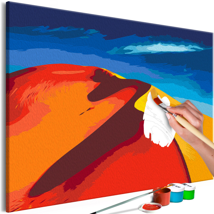 Paint by number Hot Day - Large Desert Dune and Blue Sky With White Cloud 145158 additionalImage 6