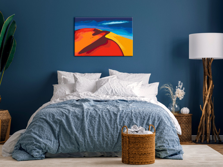 Paint by number Hot Day - Large Desert Dune and Blue Sky With White Cloud 145158 additionalImage 2