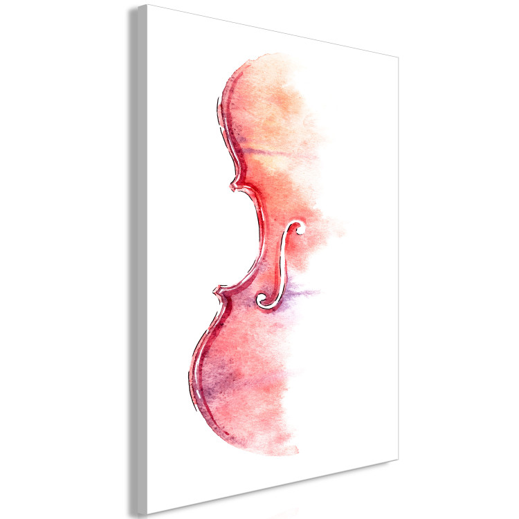 Quadro Violin - Musical Theme Painted With Watercolor in Warm Colors 149858 additionalImage 2