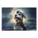 Canvastavla AI Dog Schnauzer - Portrait of a Fantasy Animal in the Role of a Sailor - Horizontal 150258