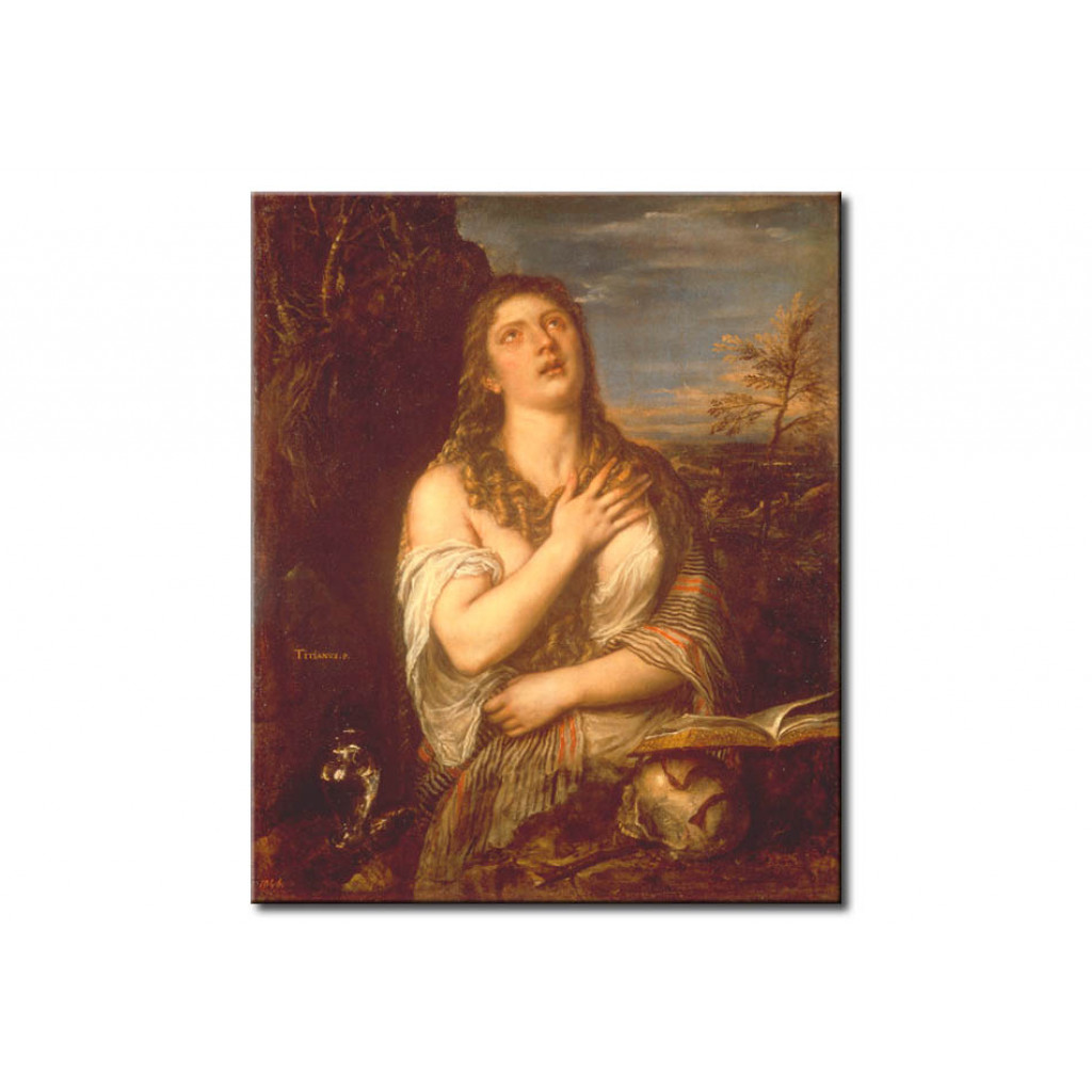Schilderij  Titiaan: Magdalene Doing Penance