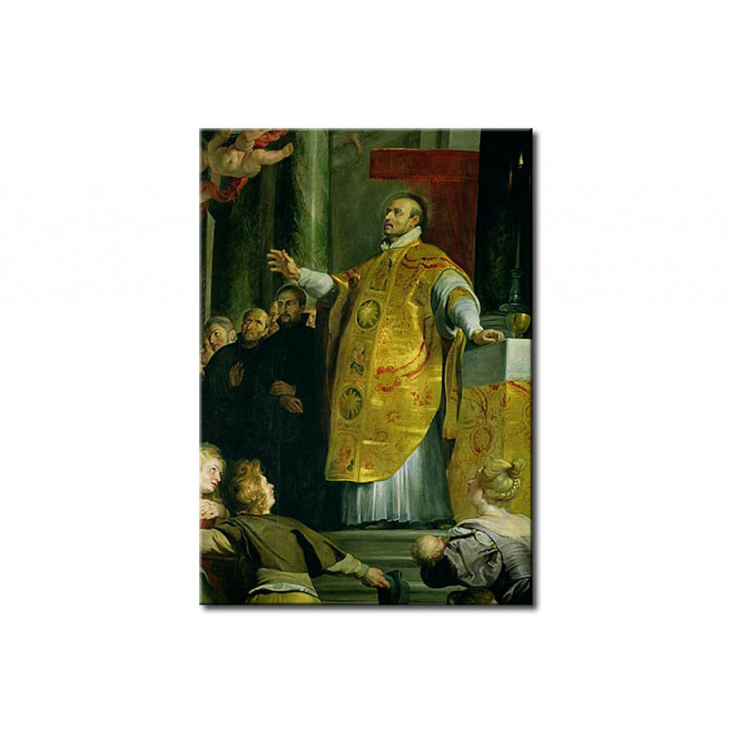 Målning The Vision Of St. Ignatius Of Loyola