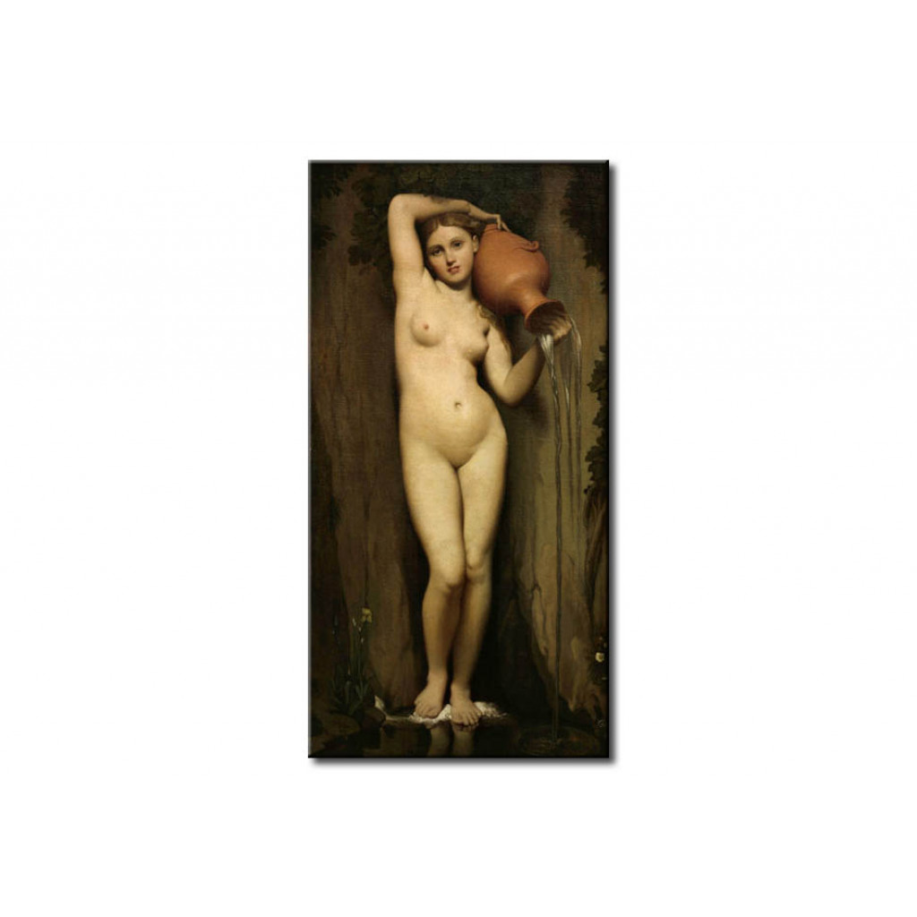 Schilderij  Jean-Auguste-Dominique Ingres: Source