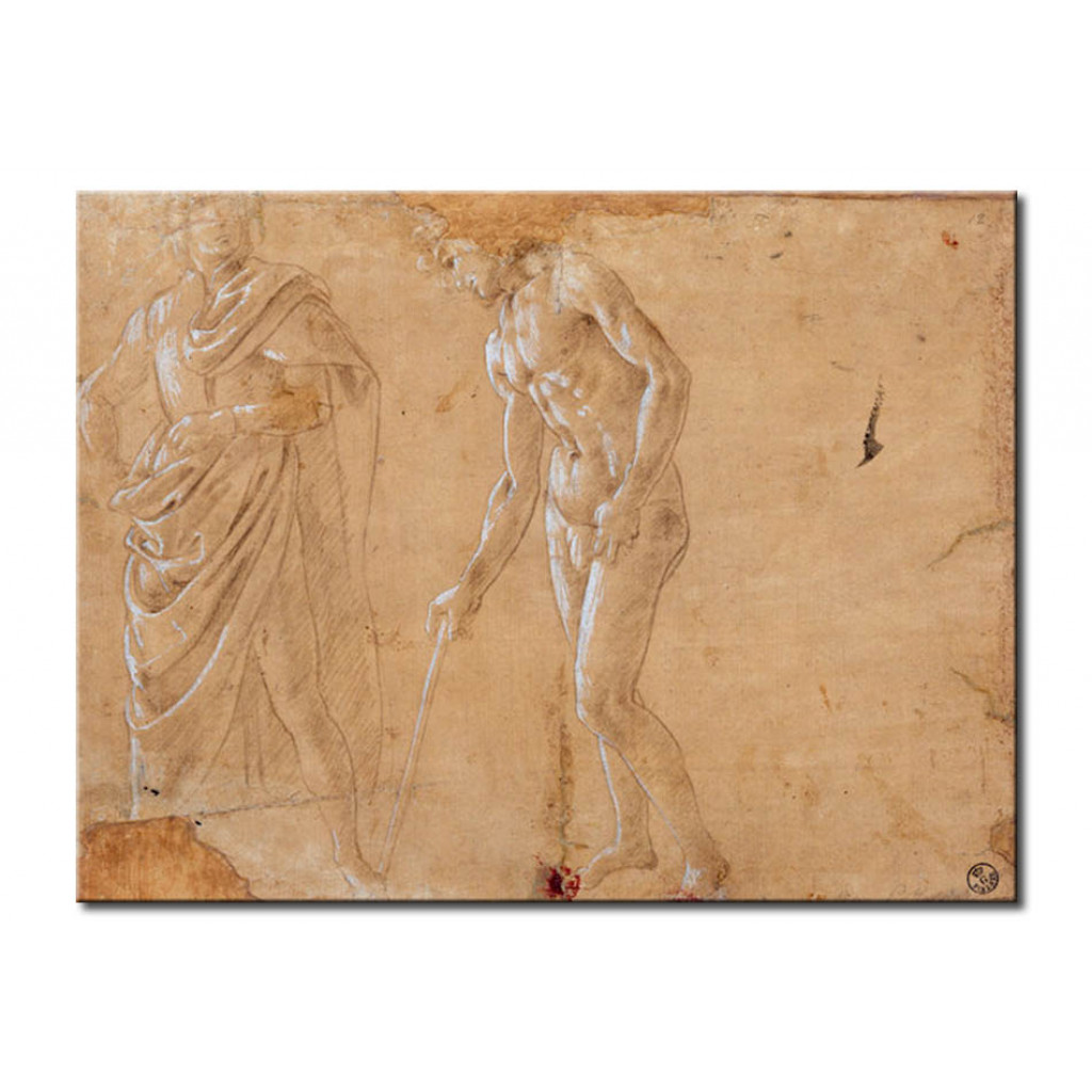 Schilderij  Sandro Botticelli: Two Figurative Studies