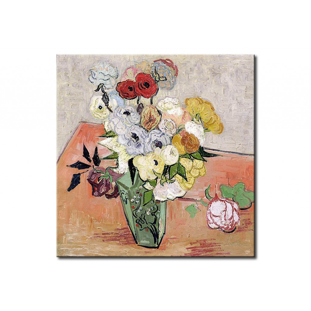 Schilderij  Vincent Van Gogh: Roses And Anemones