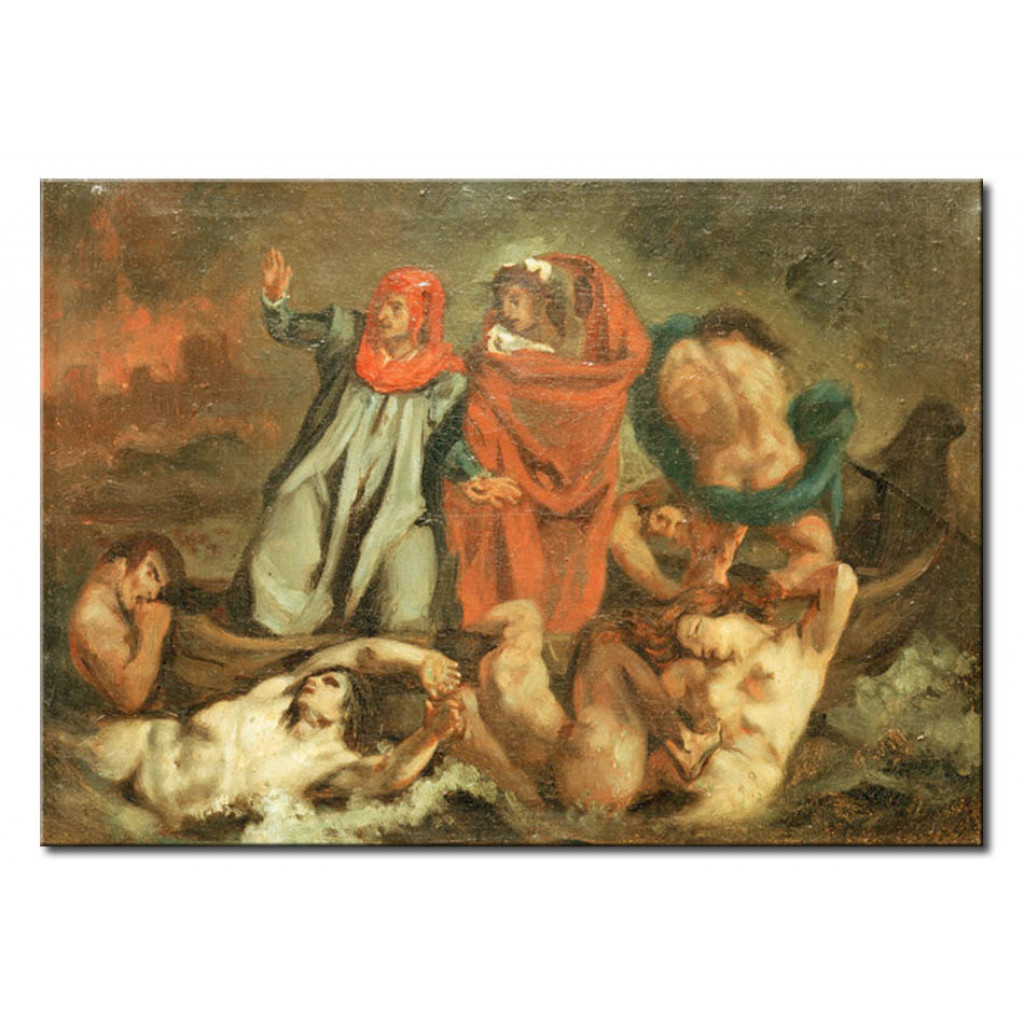 Schilderij  Edouard Manet: Dante Und Vergil In Der Barke