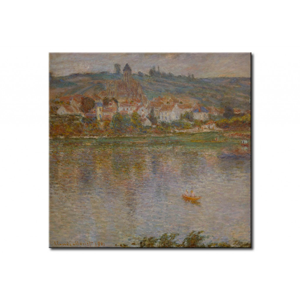 Schilderij  Claude Monet: Die Stadt Vetheuil