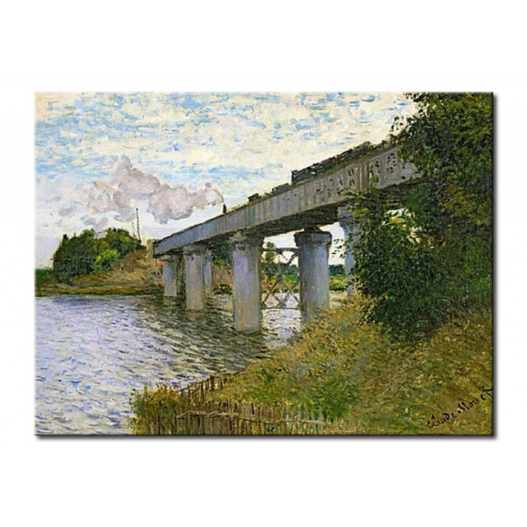Reprodução De Arte The Railway Bridge At Argenteuil