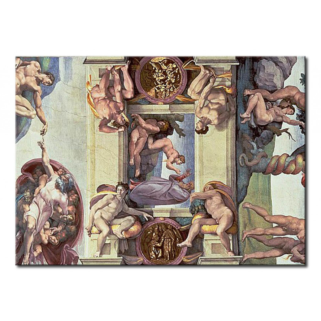 Canvastavla Sistine Chapel Ceiling