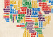 Leinwandbild Italienische Ländernamen in lebendigen Farben - Triptychon 55358 additionalThumb 4