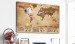Decoratief prikbord World Map: Retro Mood [Cork Map] 98058 additionalThumb 3