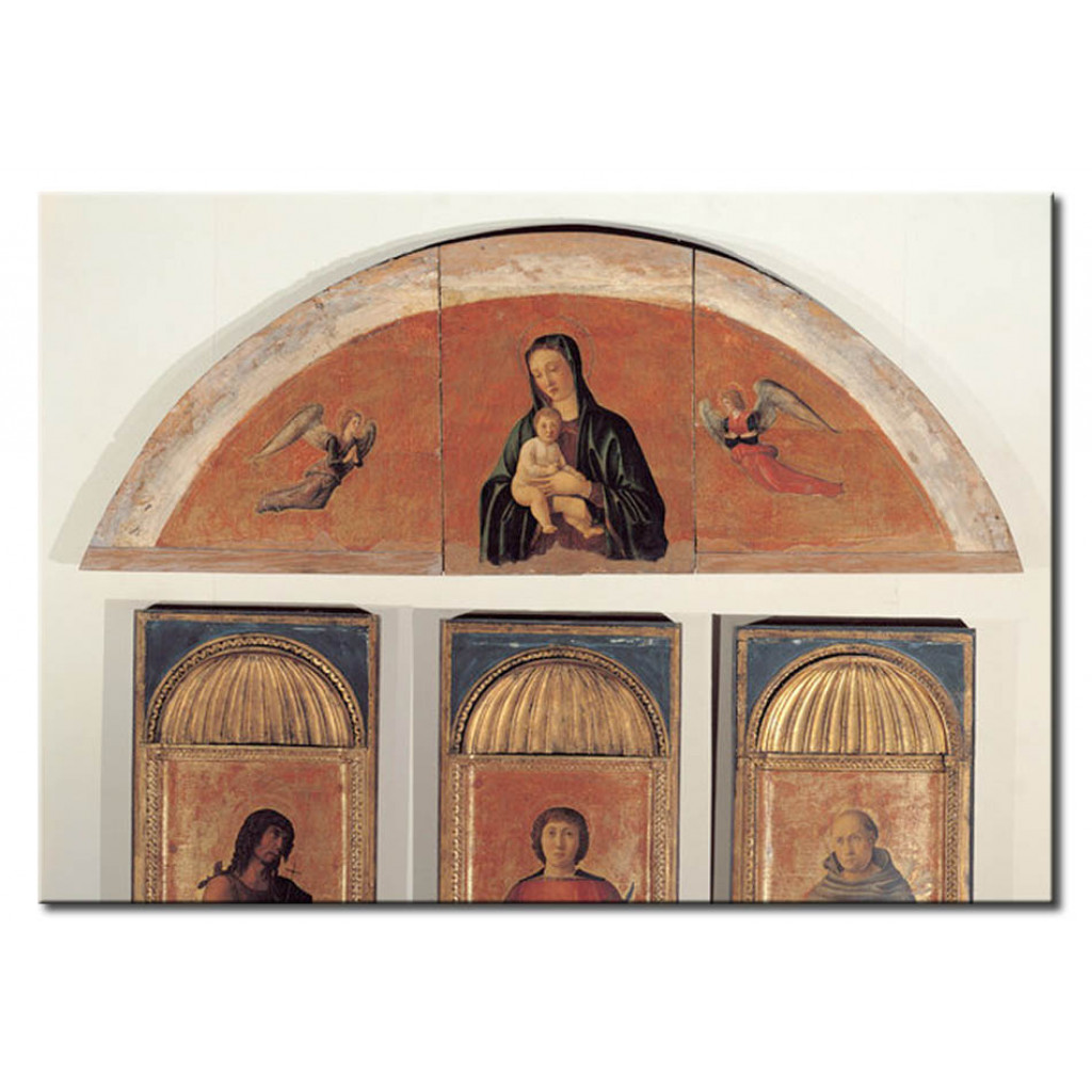Reprodução Do Quadro Famoso Virgin And Child With Two Angels