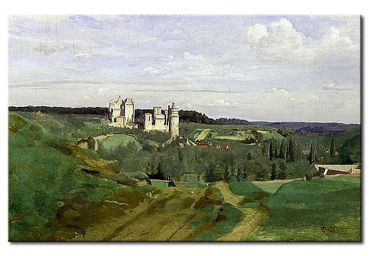 Riproduzione quadro View of the Chateau de Pierrefonds 109968