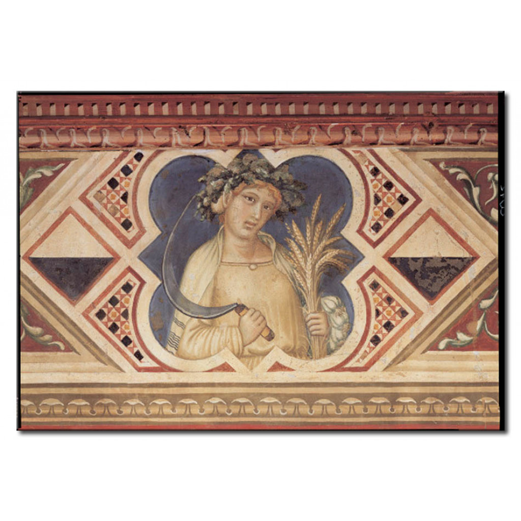 Schilderij  Ambrogio Lorenzetti: Summer