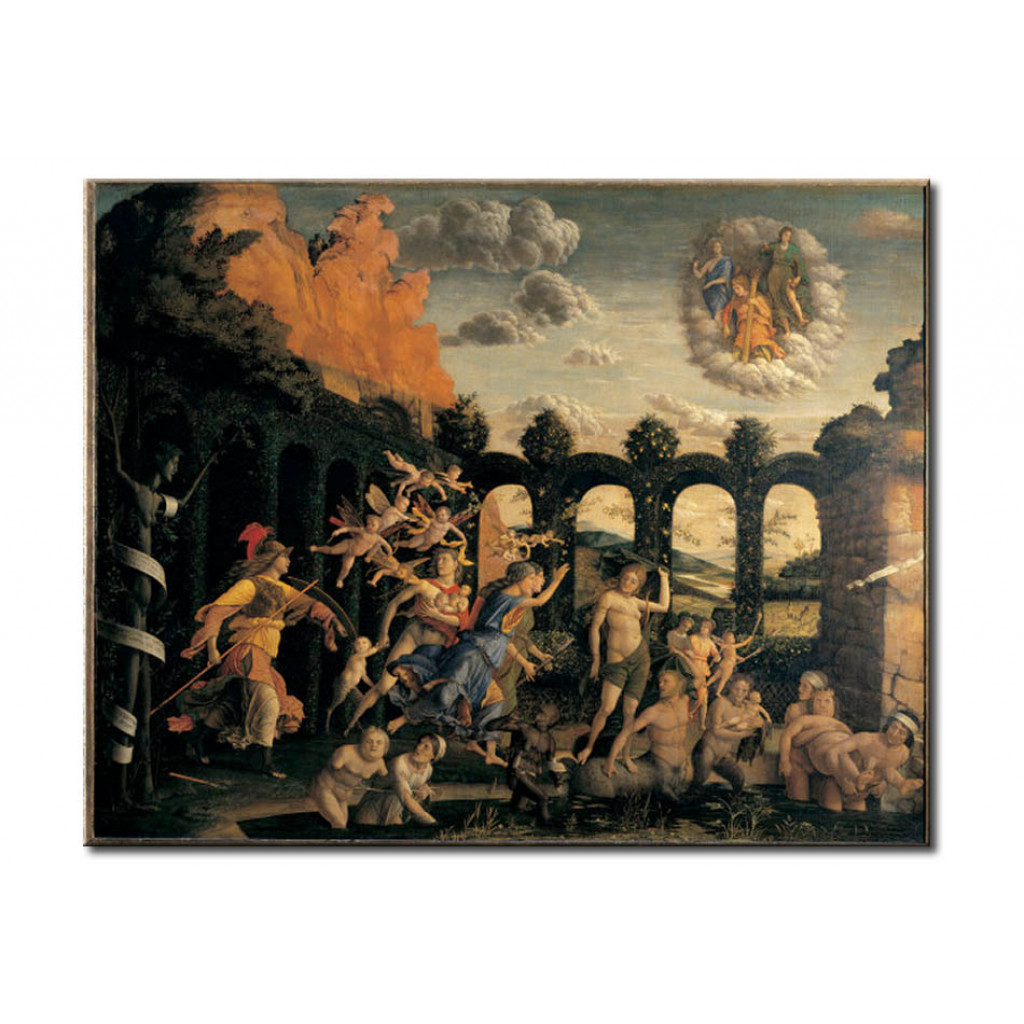 Schilderij  Andrea Mantegna: Triumph Of Virtue Over Vice