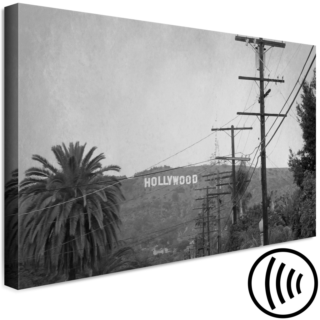 Obraz Fotografia Górskiego Hollywood (1-częściowy) - Czarno-białe Miasto USA