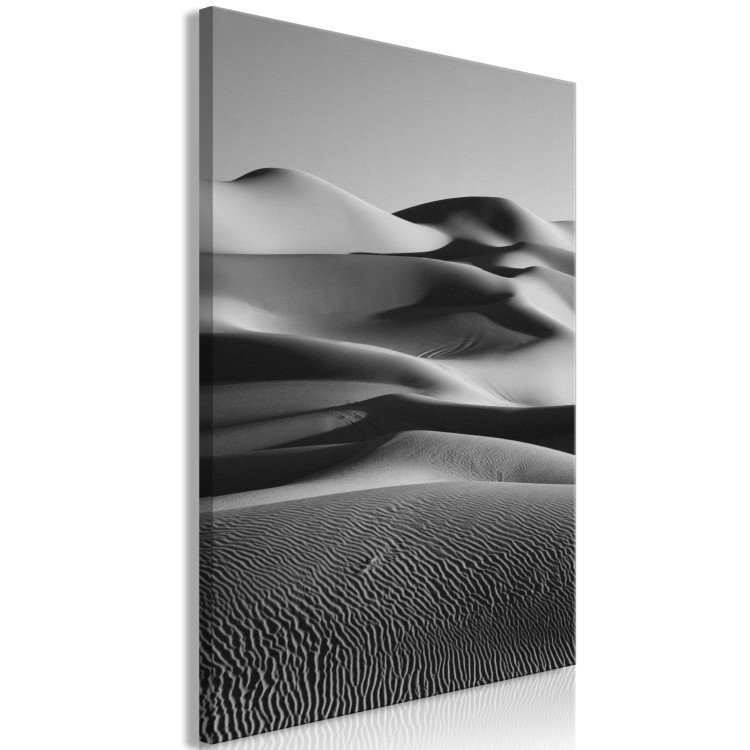 Canvas Layers of the desert - black and white, minimalistic landscape 116468 additionalImage 2