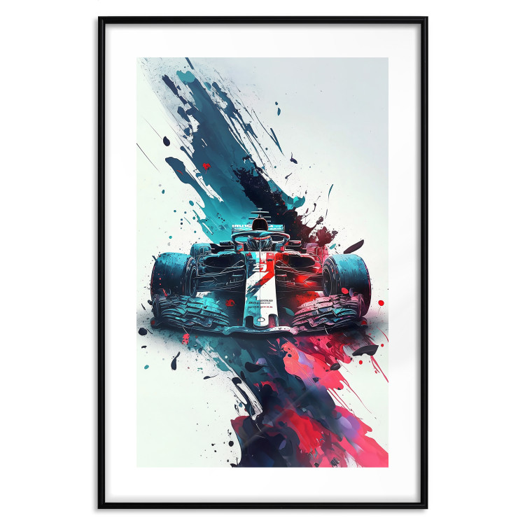 Poster Formula 1 - Racing Car in Blots of Paint 150668 additionalImage 24