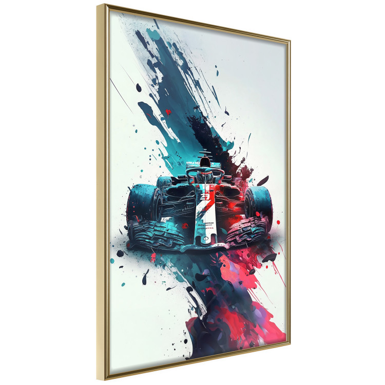 Poster Formula 1 - Racing Car in Blots of Paint 150668 additionalImage 6