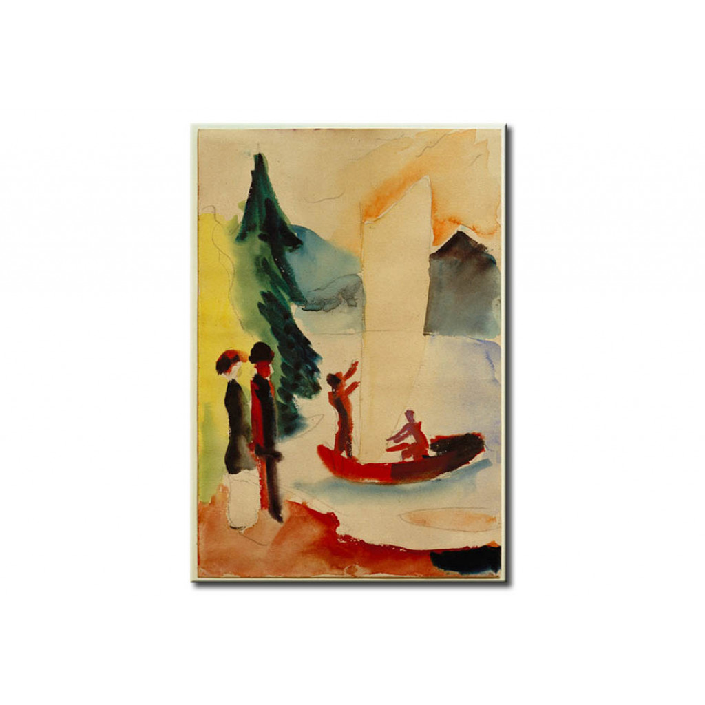 Schilderij  August Macke: Yellow Sail