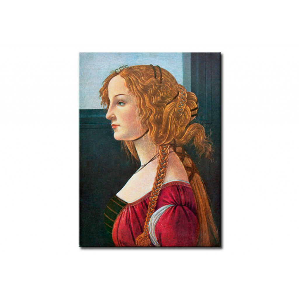 Schilderij  Sandro Botticelli: Portrait Of A Young Woman In Profile