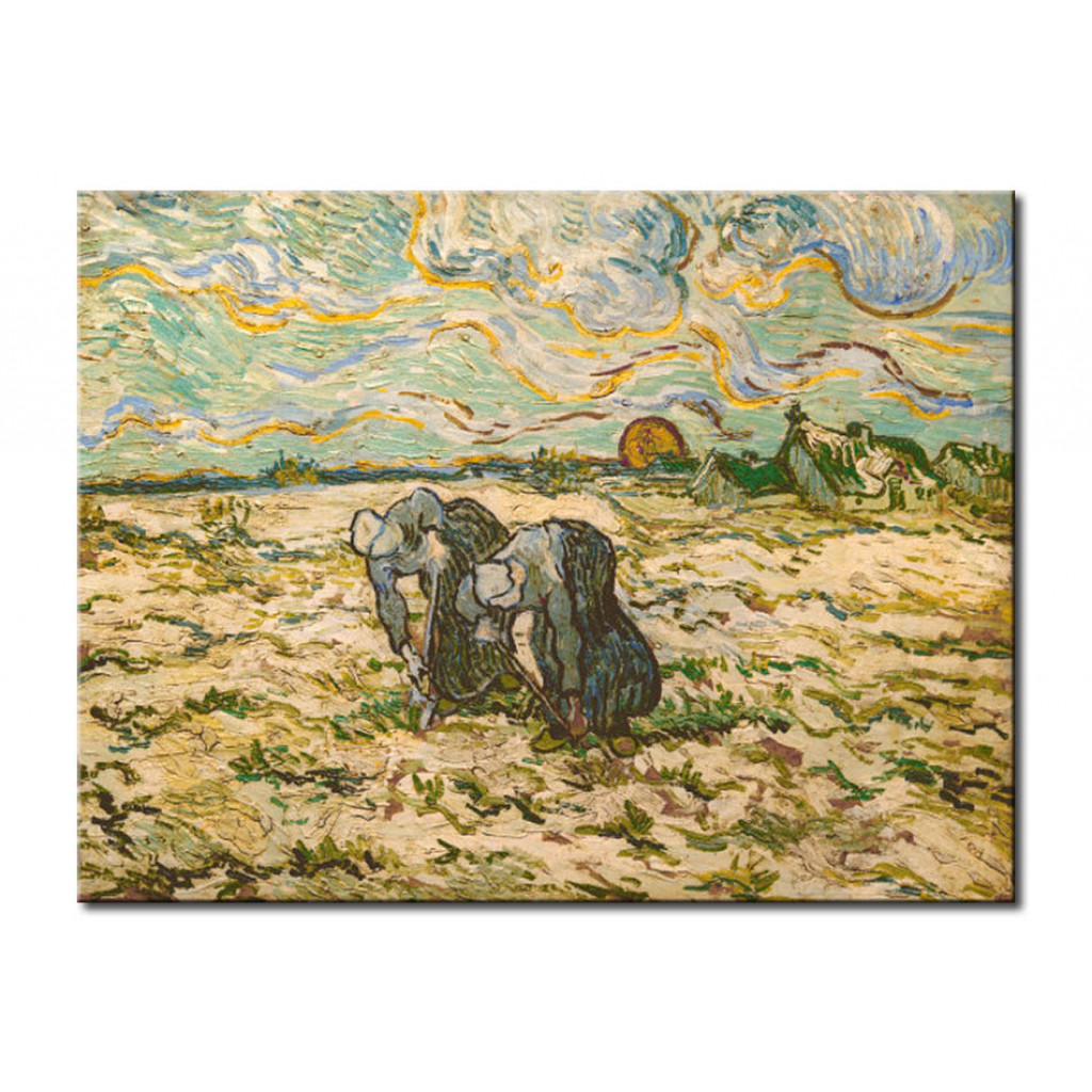 Schilderij  Vincent Van Gogh: The Weeders