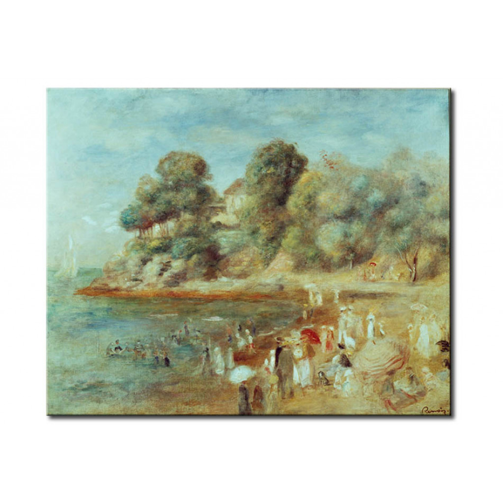 Schilderij  Pierre-Auguste Renoir: Beach At Pornic