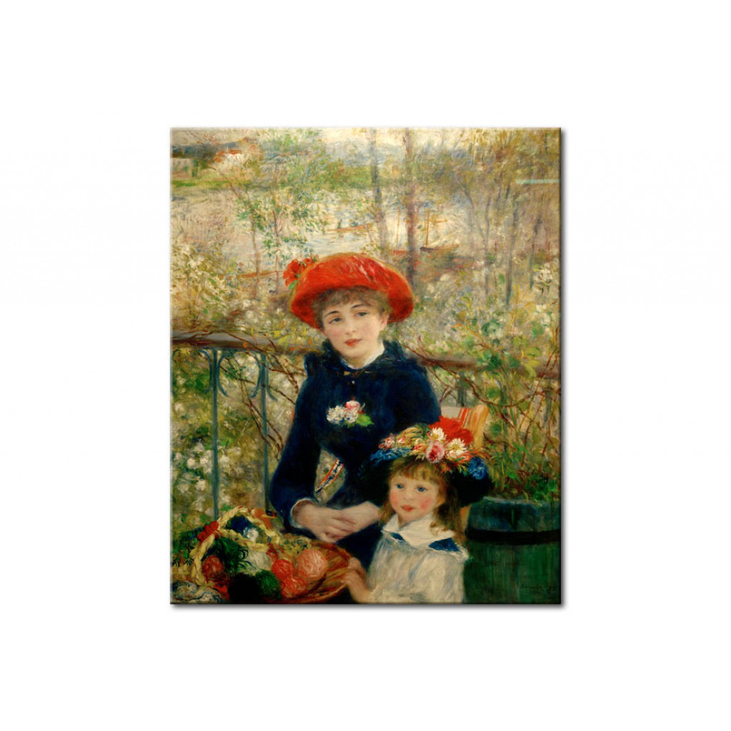 Schilderij  Pierre-Auguste Renoir: Les Deux Soeurs (sur La Terrasse)