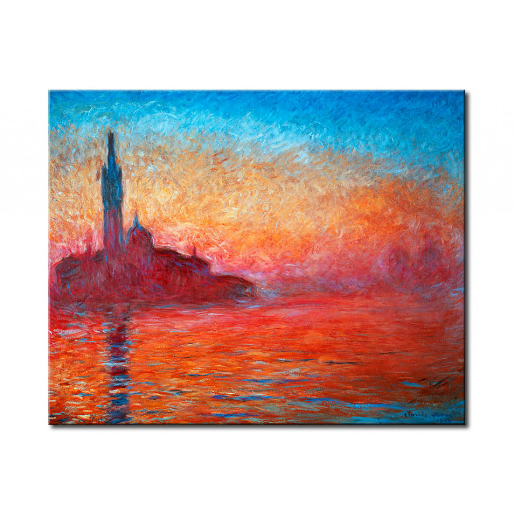 Schilderij  Claude Monet: Crépuscule à Venise