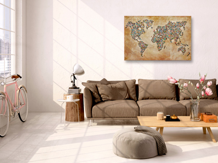 Tablero decorativo en corcho Postcards from the World [Cork Map] 92168 additionalImage 4