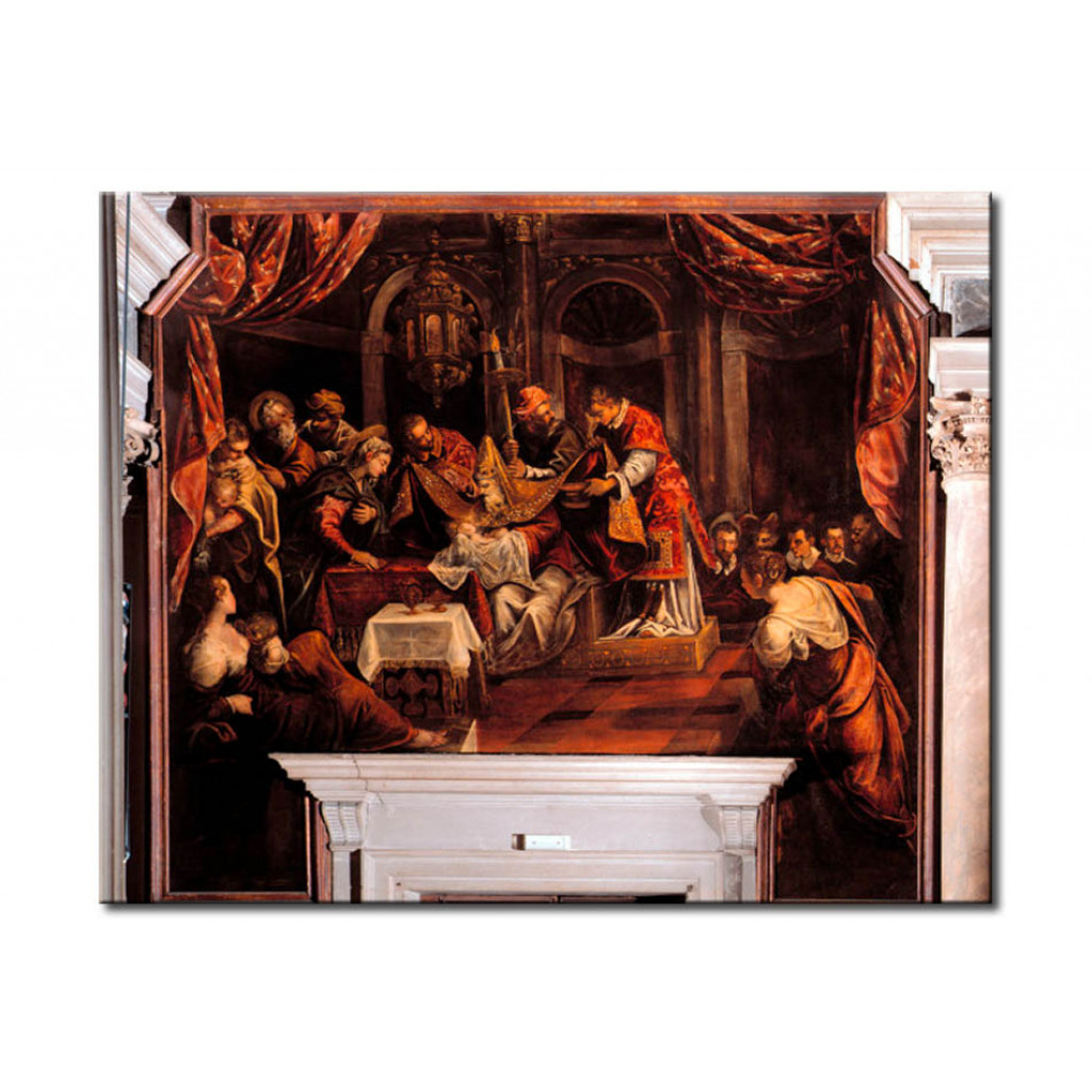 Schilderij  Tintoretto: The Circumcision Of Christ