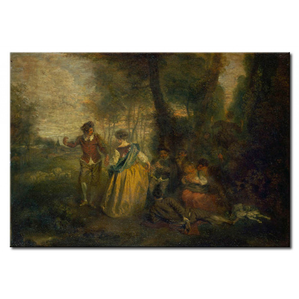 Schilderij  Antoine Watteau: Pastoral Pleasures