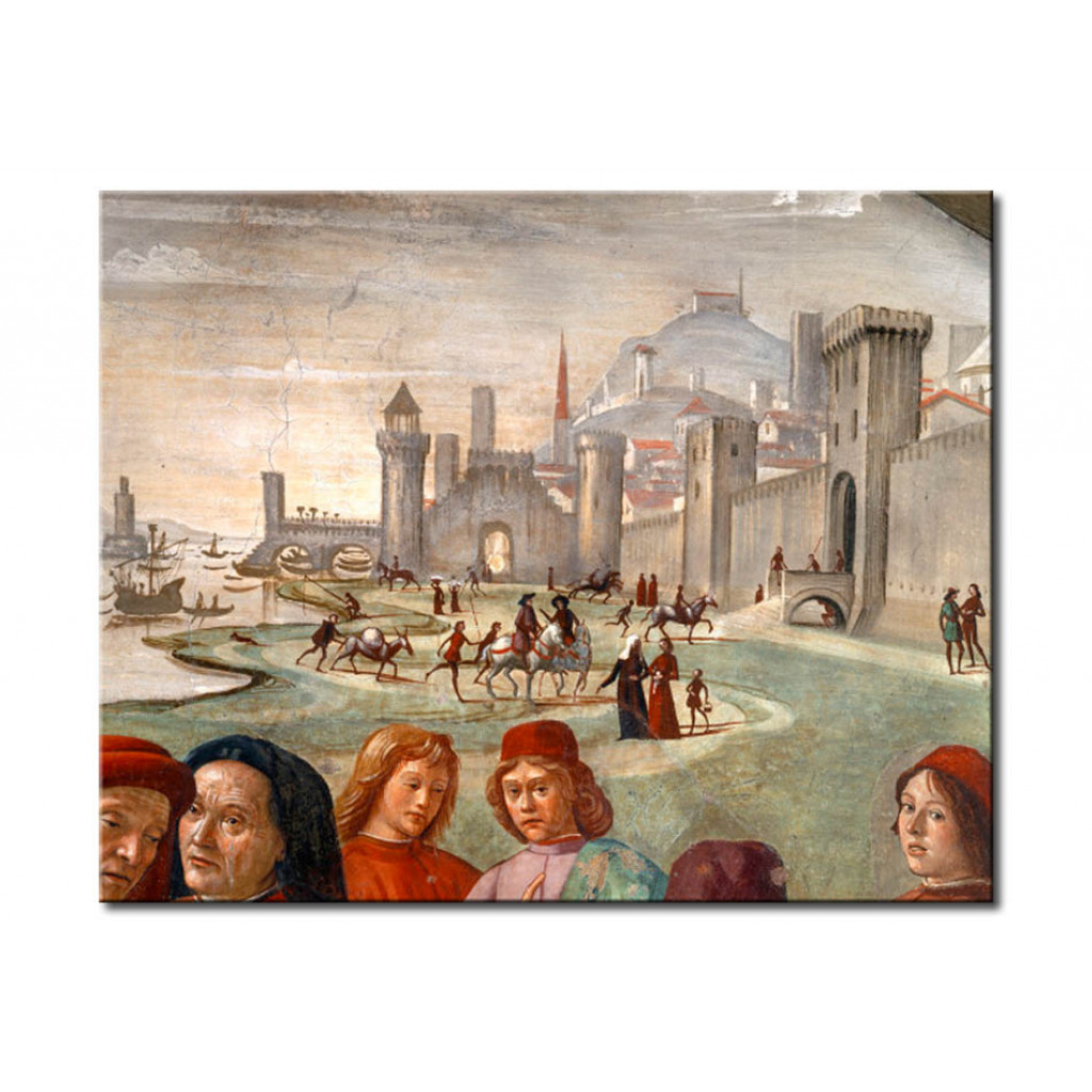 Schilderij  Domenico Ghirlandaio: Saint Francis Of Assisi Renounces Worldly Possessions