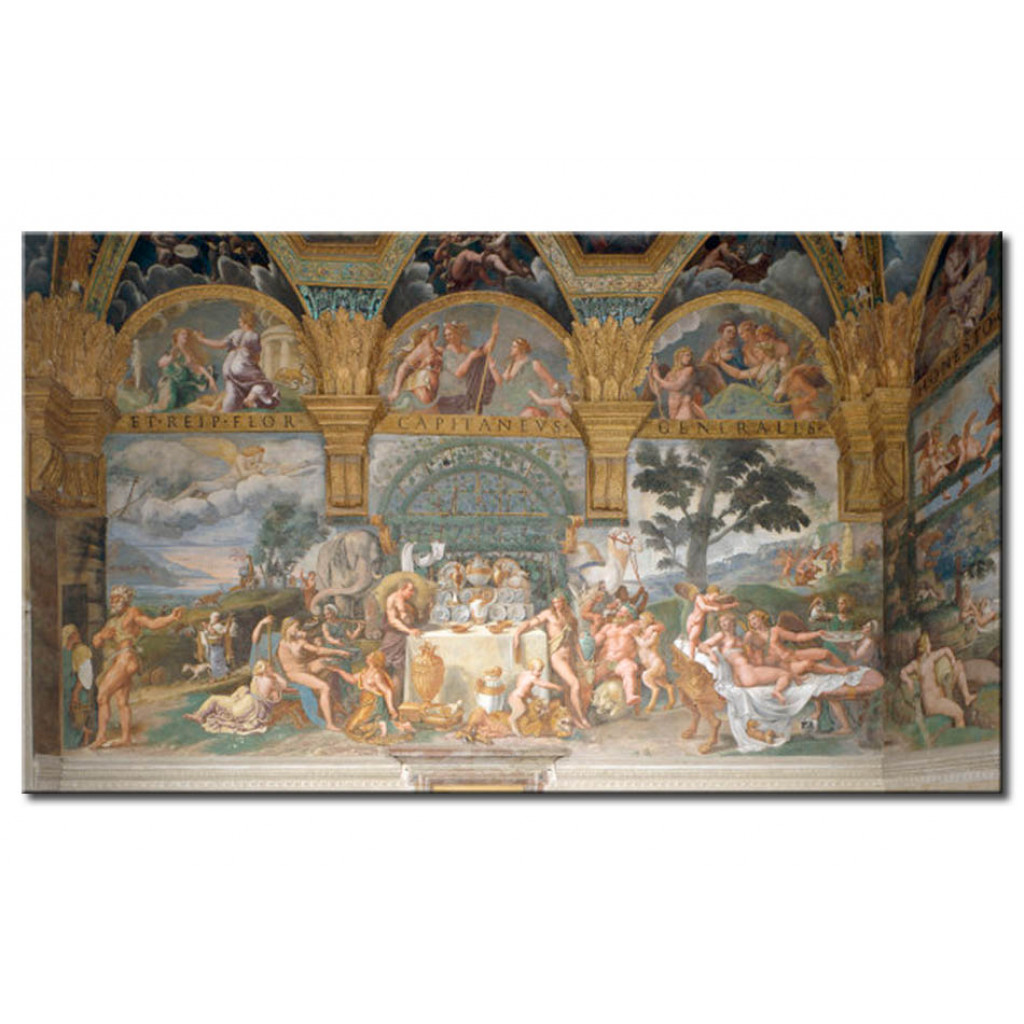 Schilderij  Giulio Romano: The Feast Of The Gods