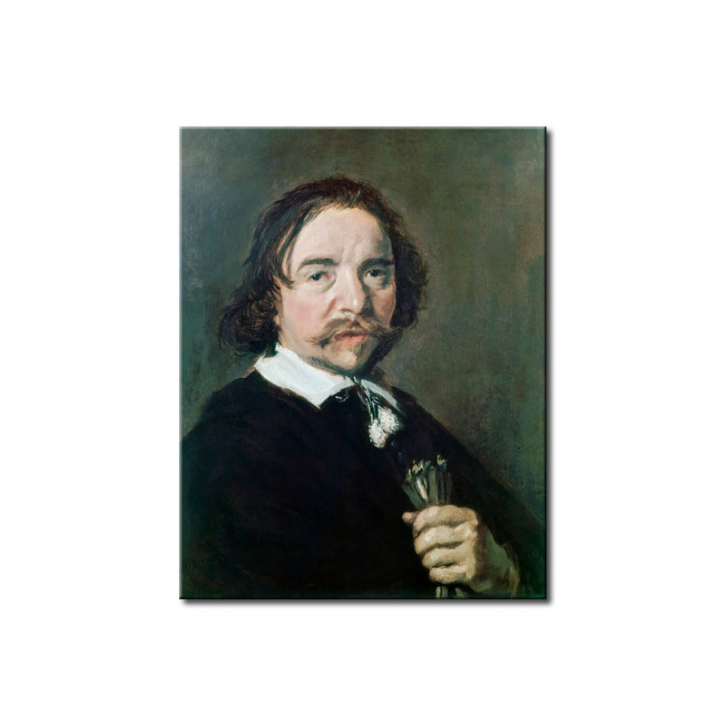Schilderij  Frans Hals: Portrait Of A Gentleman