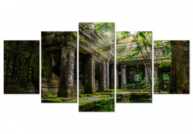 Canvas Print Preah Khan in Angkor Wat - photography with architecture and jungle 124378