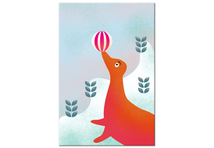 Canvas Seal with ball - Colorful graphics inspired by fairy tale