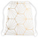 Worek plecak Złote heksagony - abstrakcyjna, geometryczna kompozycja glamour 147378 additionalThumb 2