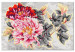 Obraz do malowania po numerach Piwonie - bukiet delikatnych różowych i czerwonych kwiatów 148878 additionalThumb 7